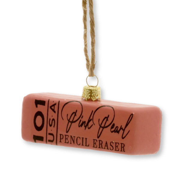 Pink Pearl Eraser Ornament