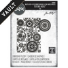 Gears Texture Fades Embossing Folder | Tim Holtz 2025 Vault Release