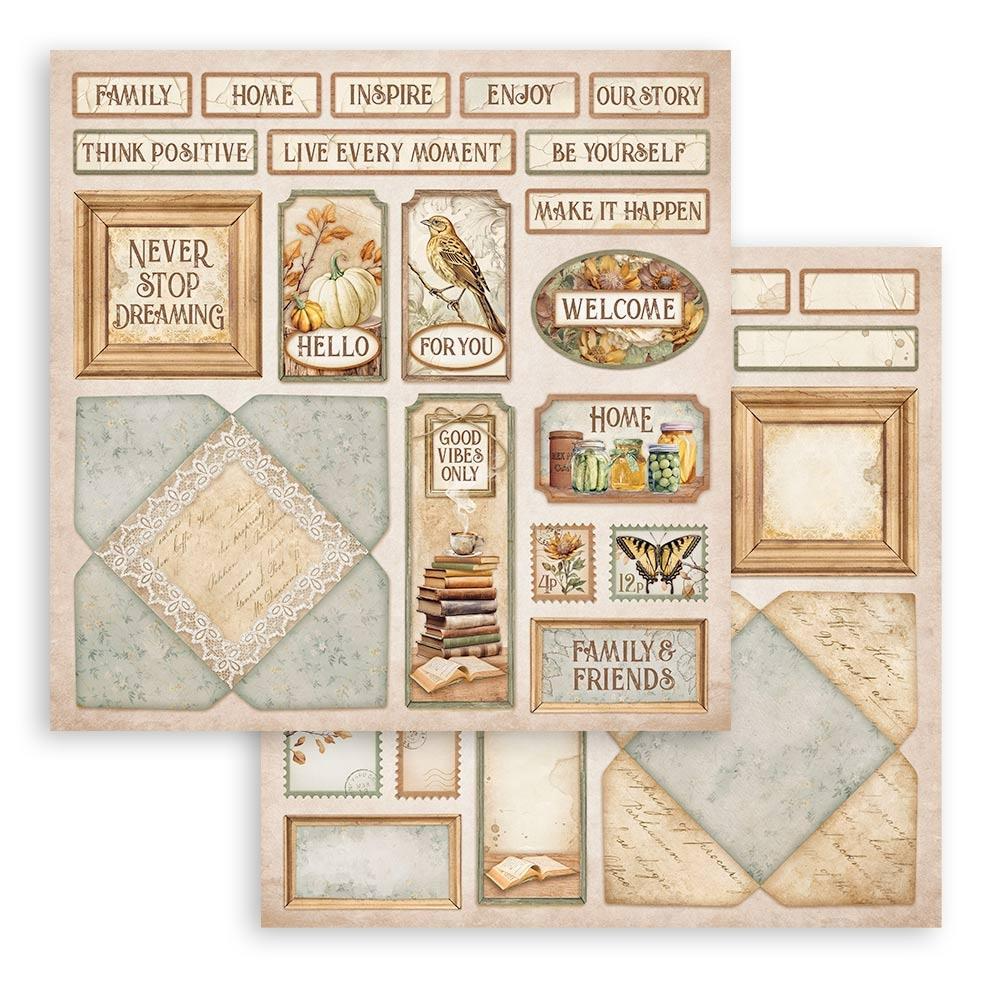 Golden Harmony 12x12 Paper Pad {clearance}