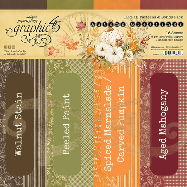 Autumn Greetings 6x12 Sticker Sheets