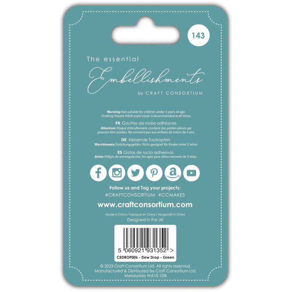Green Essential Adhesive Dew Drops