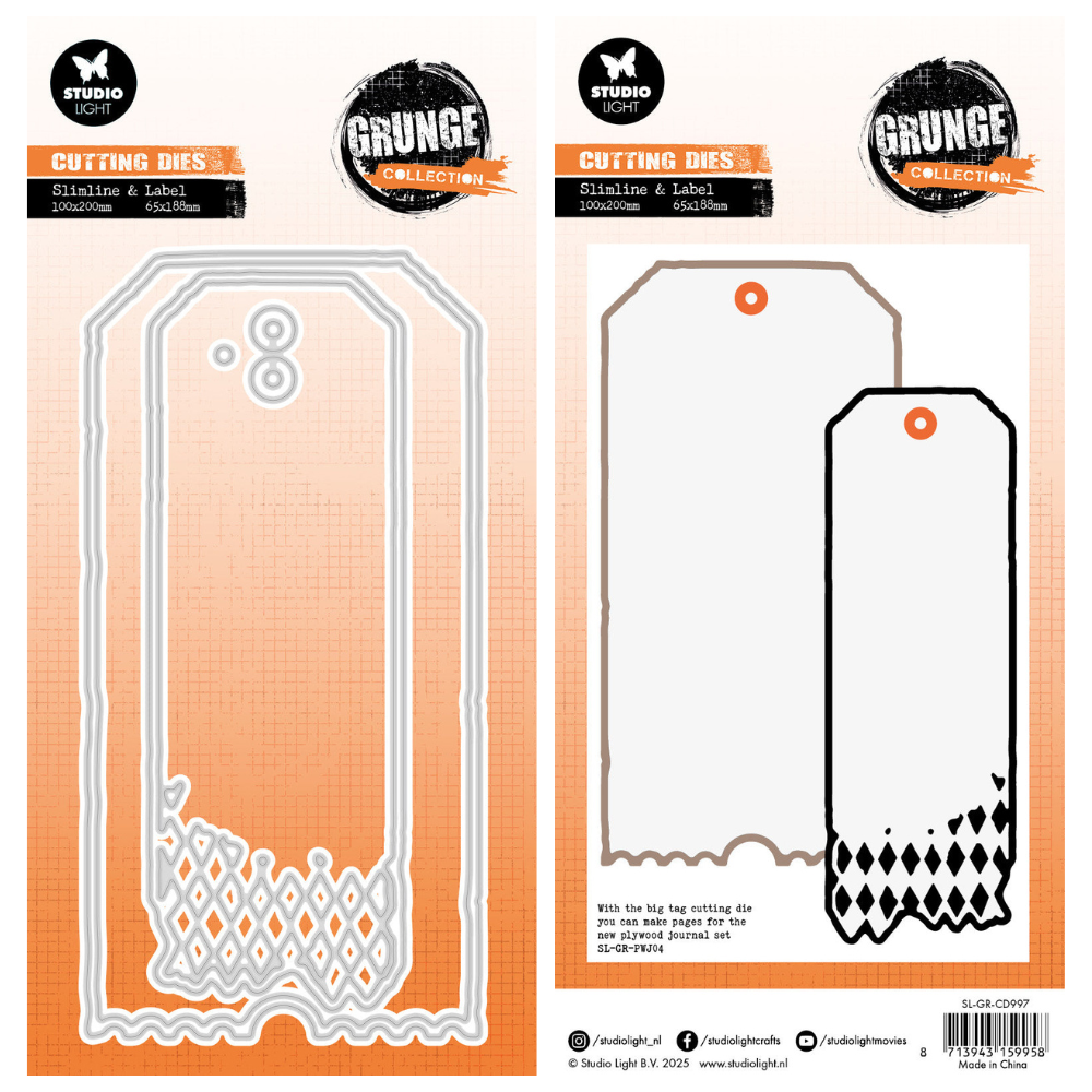 Tag Shapes Cutting Die Set | Grunge Collection