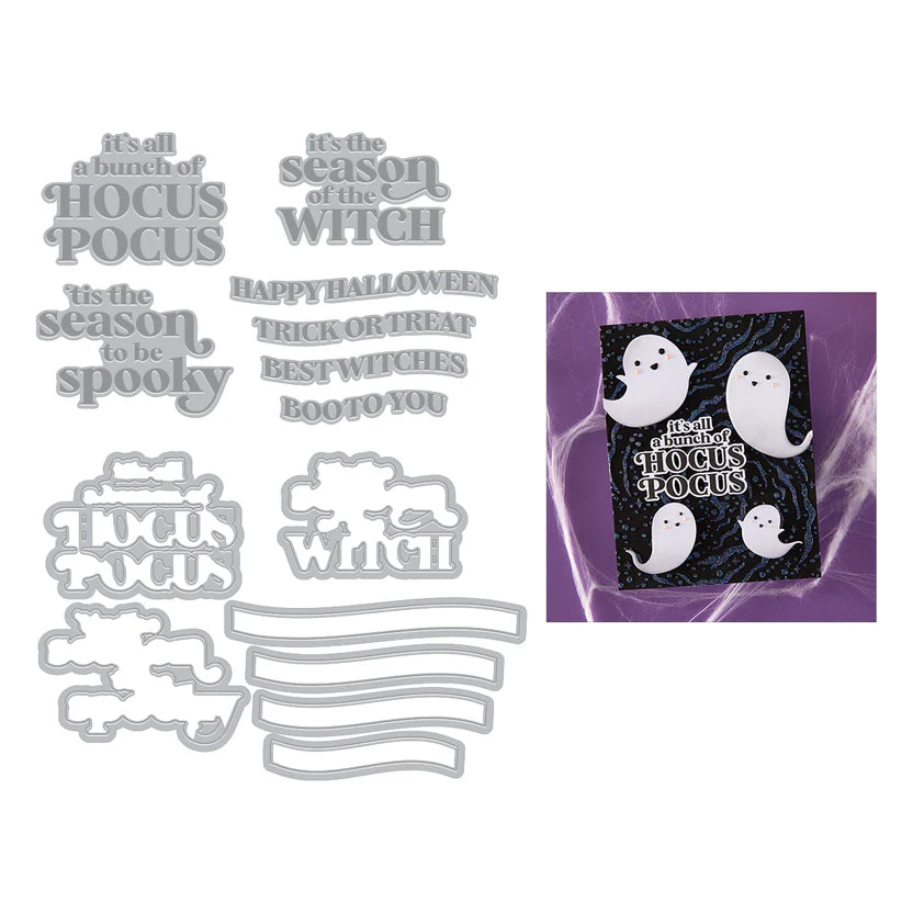 Spooky Season Letterpress & Foil + Die Set | Hocus Pocus Collection