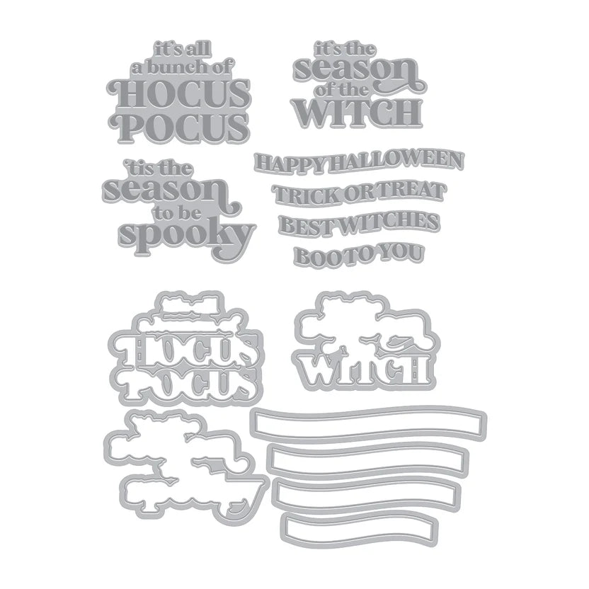 Spooky Season Letterpress & Foil + Die Set | Hocus Pocus Collection