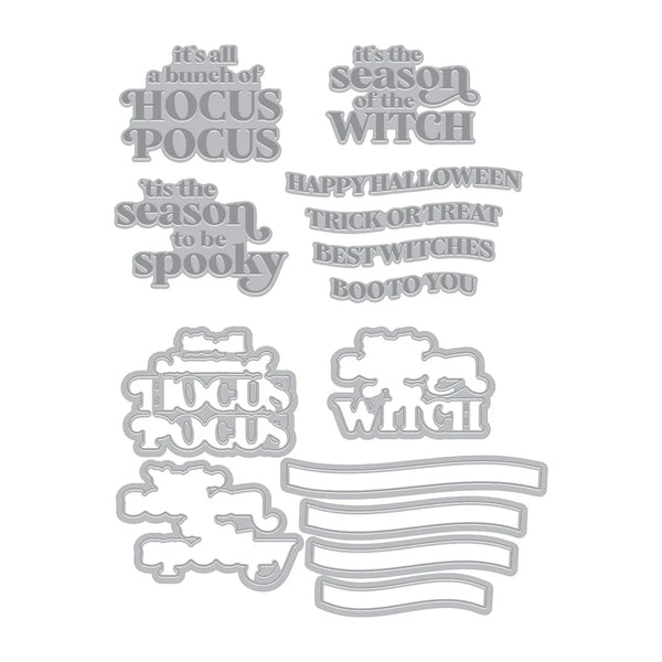 Spooky Season Letterpress & Foil + Die Set | Hocus Pocus Collection