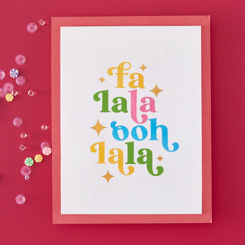 Fa La La BetterPress + Foil Set | Very Merry Collection