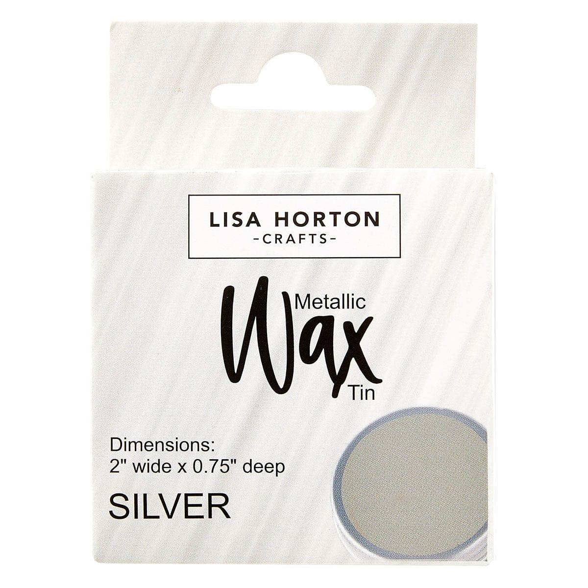 Silver Metallic Wax Tin