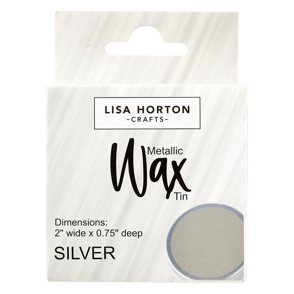 Silver Metallic Wax Tin