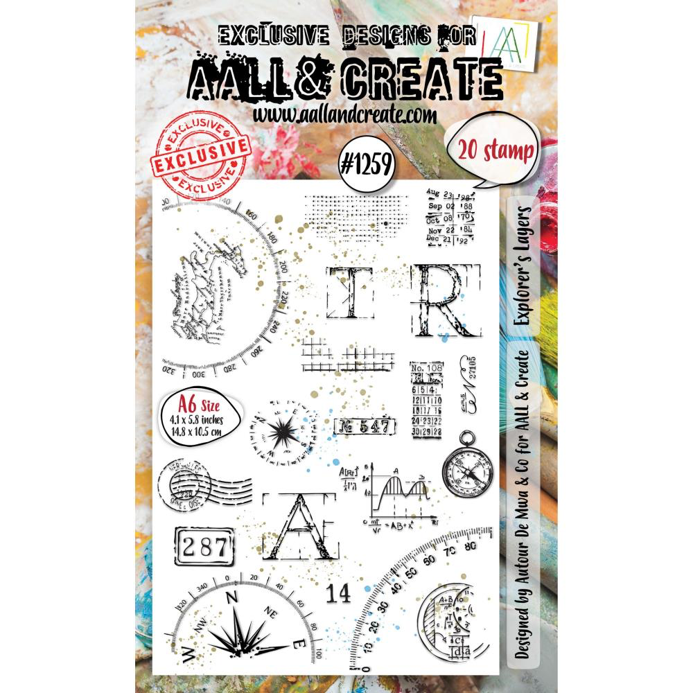 Explorer’s Layers A6 Clear Stamp Set