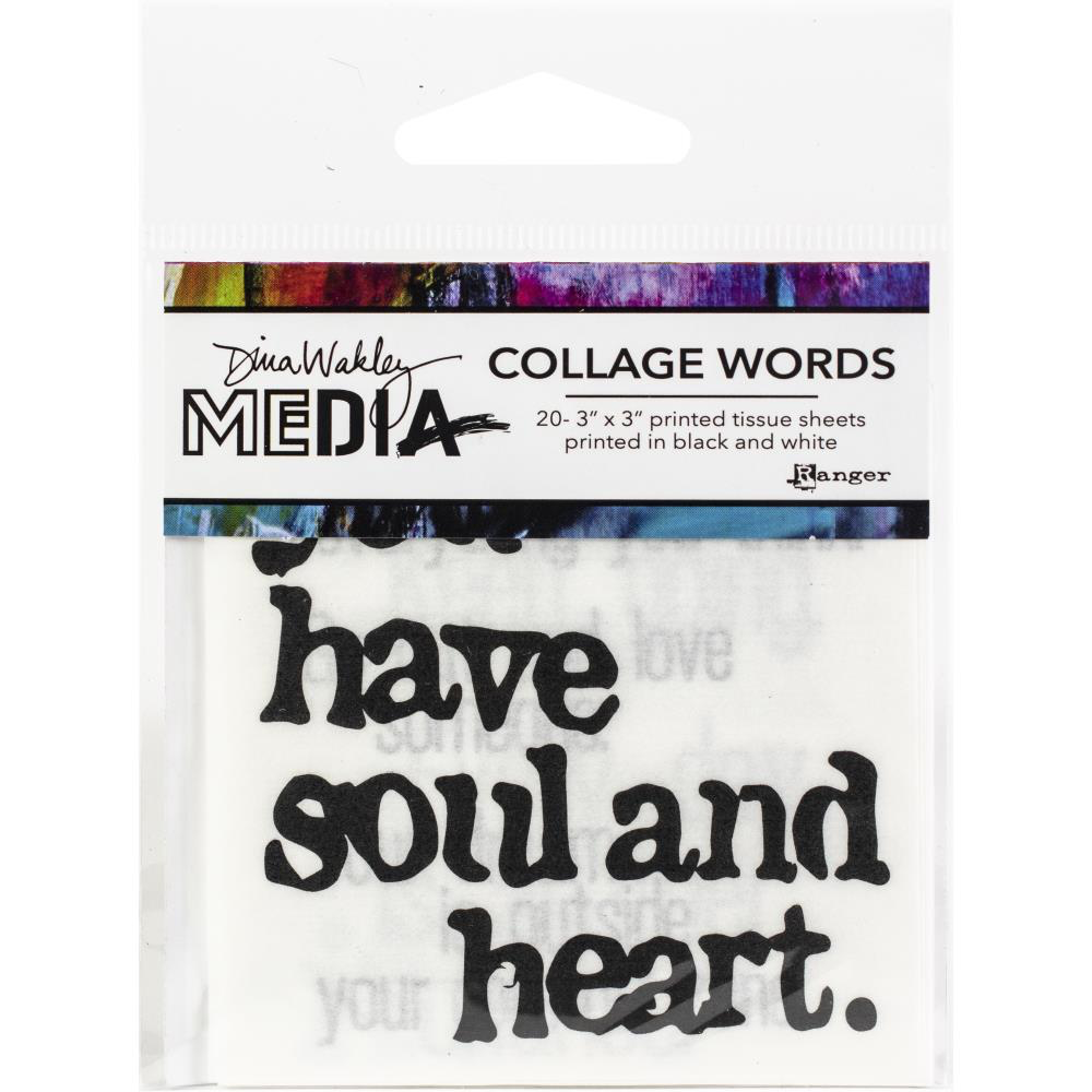 Collage 3x3 Word Pack No. 2 | Dina Wakley
