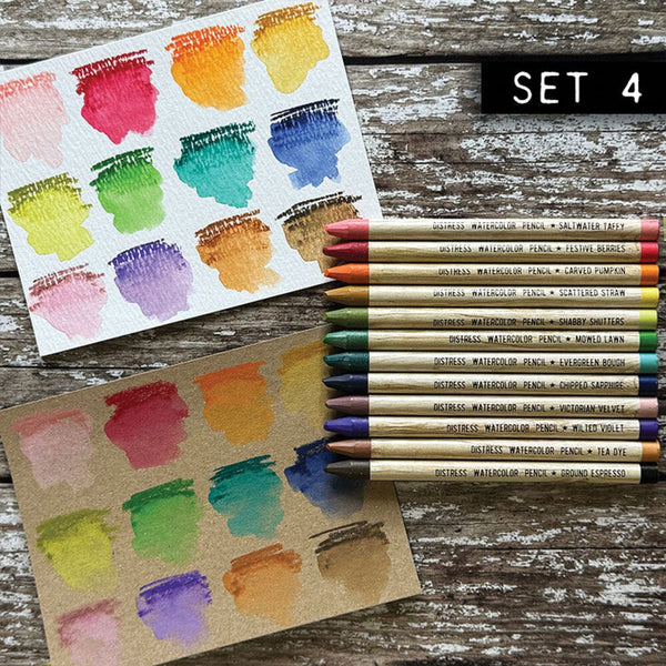 Distress Watercolor Pencils {Set 4}