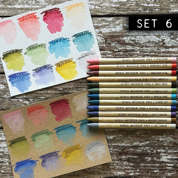 Distress Watercolor Pencils {Set 6}