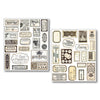 Vintage Scripts Mixed Media Sticker Set
