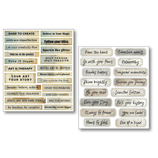 Little Words Mixed Media Sticker Set