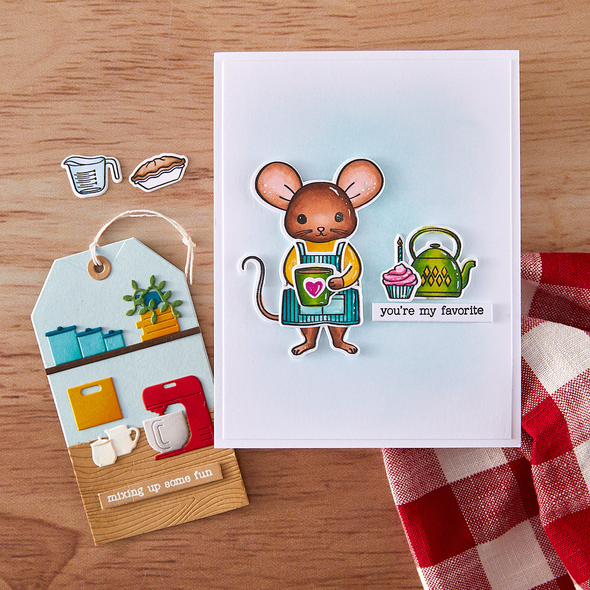 What’s Cookin’? Stamp / Stamp + Cut Set | Retro Kitchen