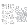 What’s Cookin’? Stamp / Stamp + Cut Set | Retro Kitchen