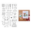 What’s Cookin’? Stamp / Stamp + Cut Set | Retro Kitchen