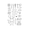 What’s Cookin’? Stamp / Stamp + Cut Set | Retro Kitchen