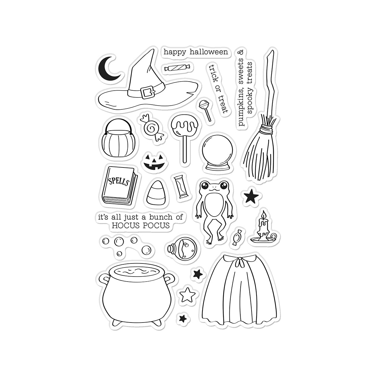 Tricks & Treats Stamp / Stamp + Cut Set | Hocus Pocus