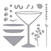 Olive Martinis Etched Dies | Happy Hour