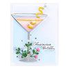 Olive Martinis Etched Dies | Happy Hour