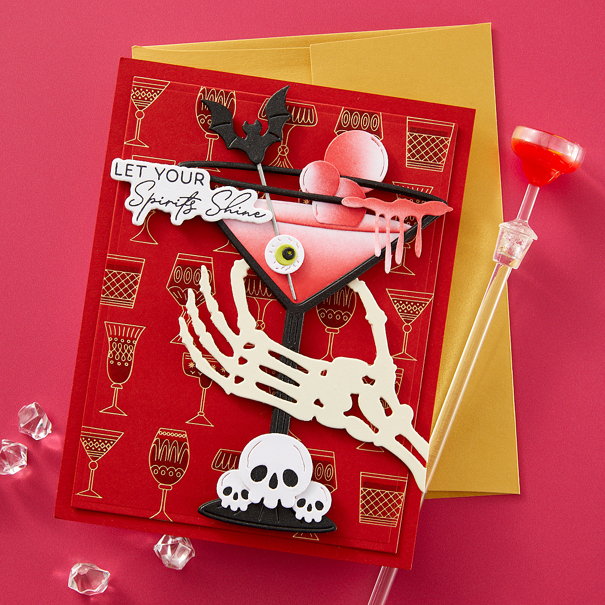 Boos! Cocktails Etched Dies | Happy Hour