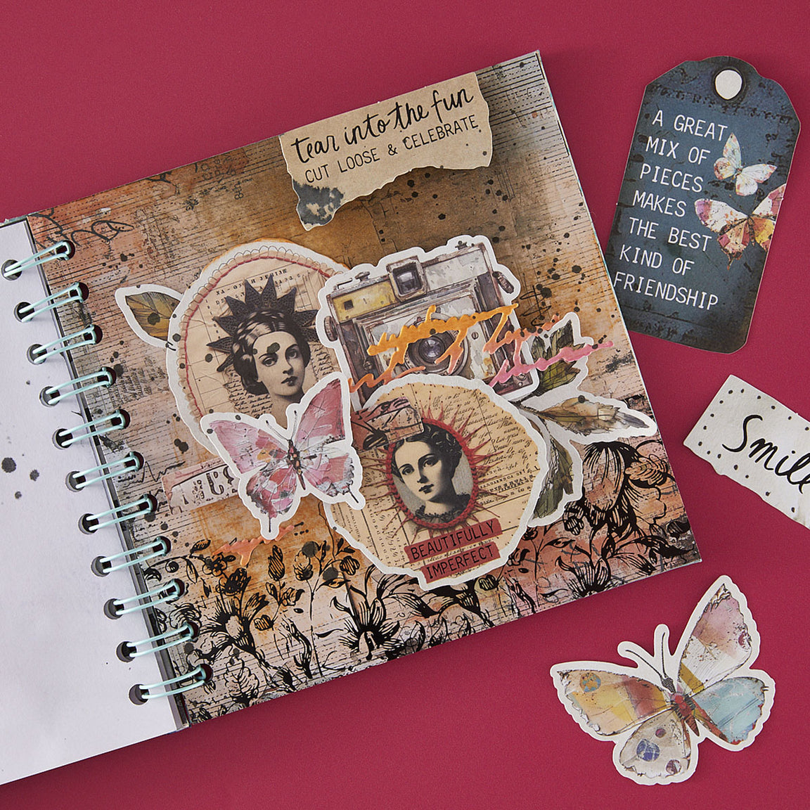 Beautifully Imperfect Die Cut Sentiments
