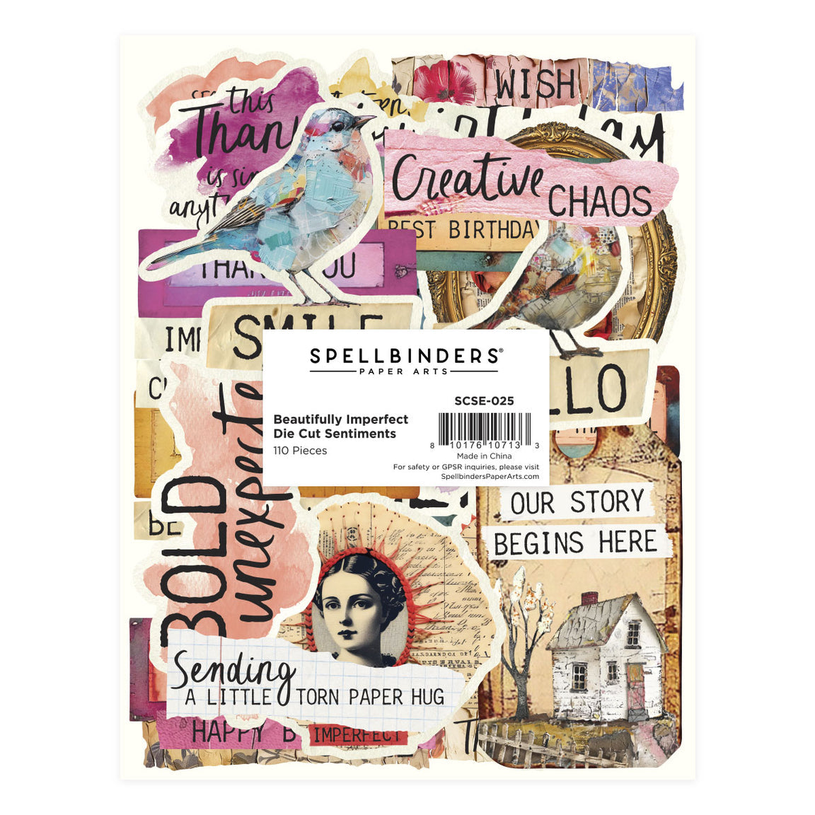 Beautifully Imperfect Die Cut Sentiments