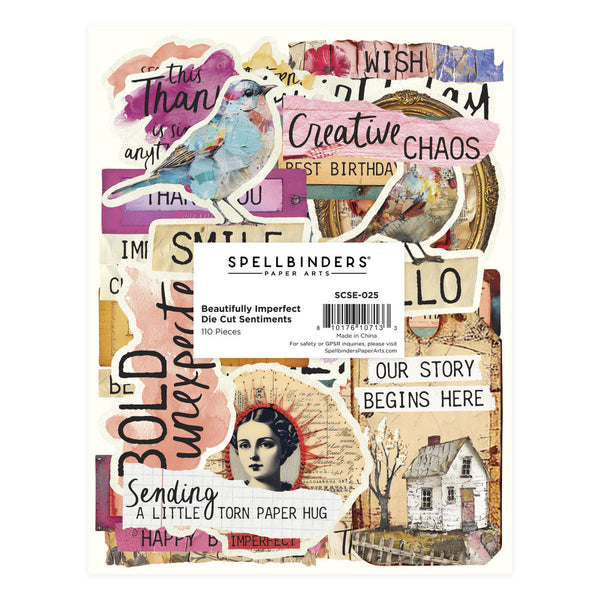 Beautifully Imperfect Die Cut Sentiments