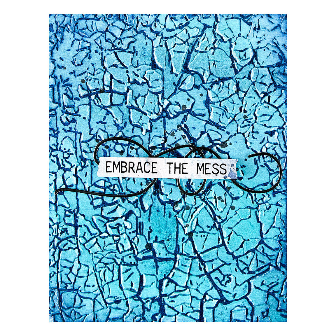 Crackled Paint 3D Embossing Folder | Beautifully Imperfect