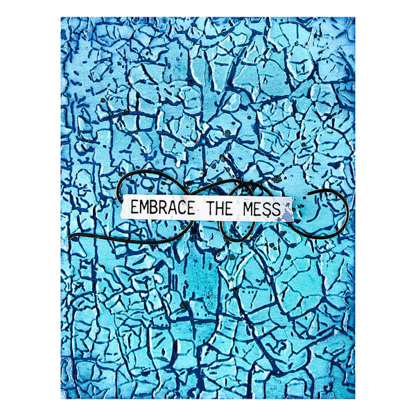 Crackled Paint 3D Embossing Folder | Beautifully Imperfect