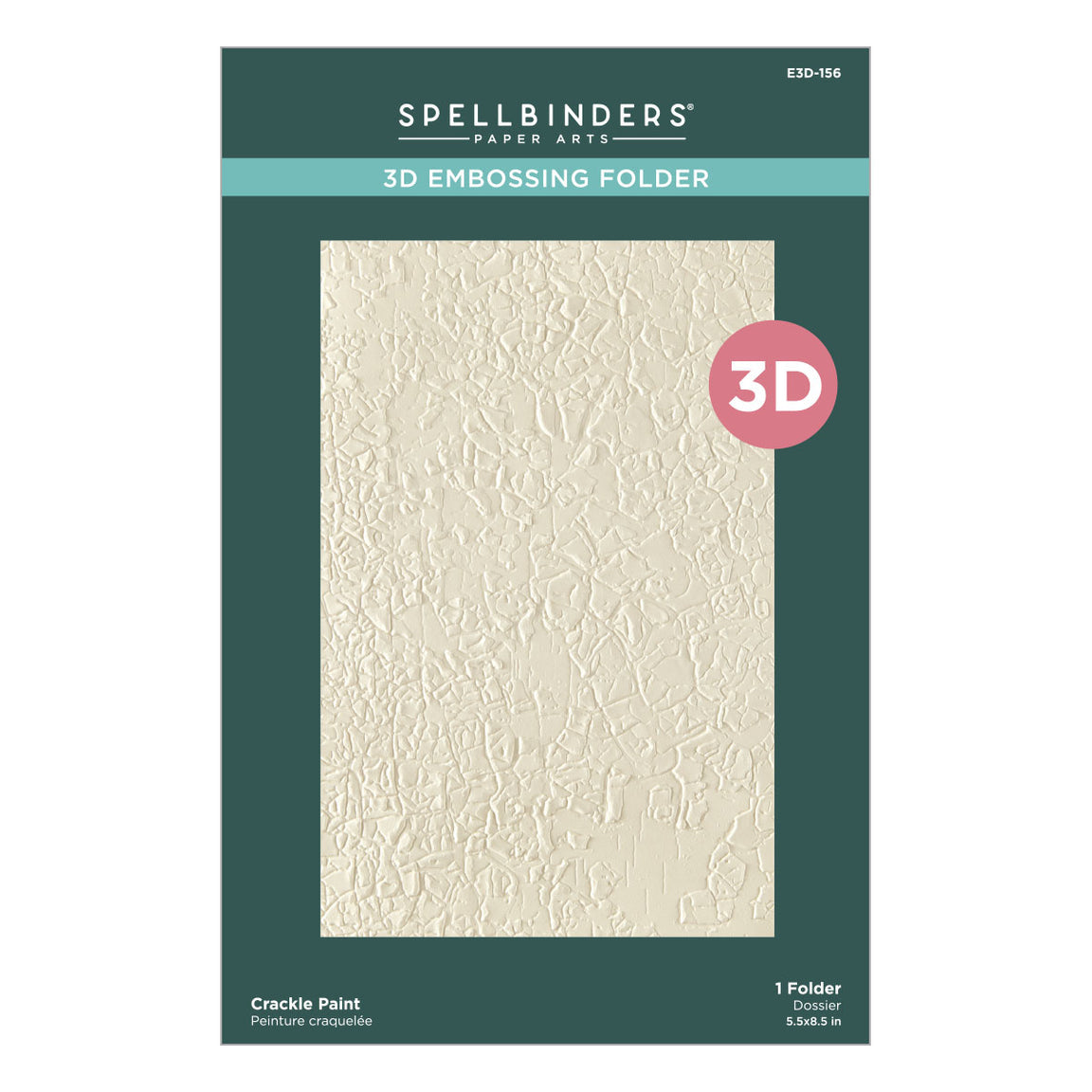 Crackled Paint 3D Embossing Folder | Beautifully Imperfect