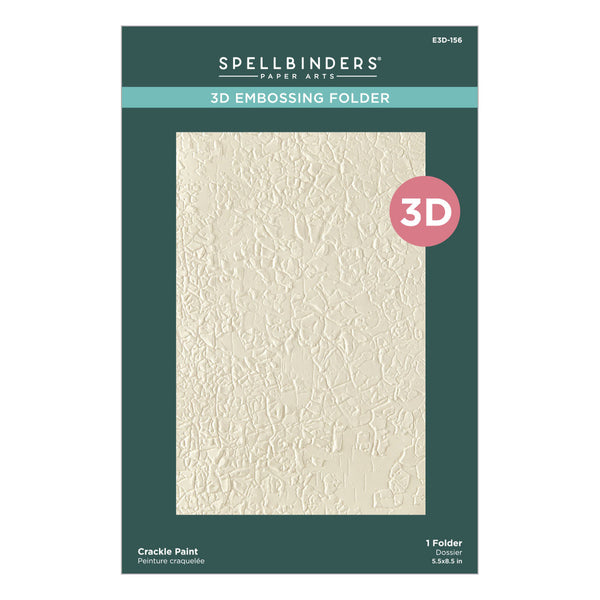 Crackled Paint 3D Embossing Folder | Beautifully Imperfect