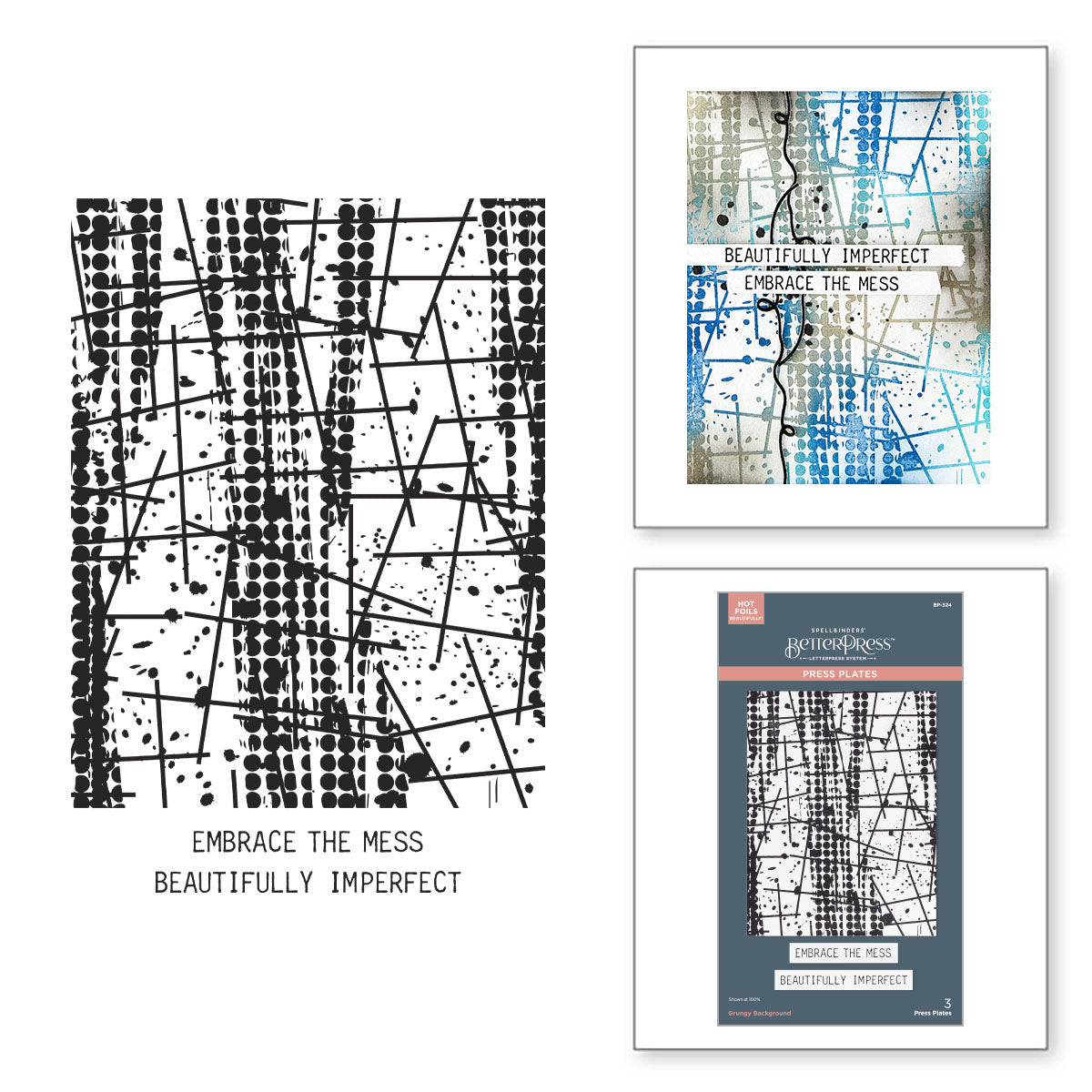 Grungy Background Press Plate | Beautifully Imperfect