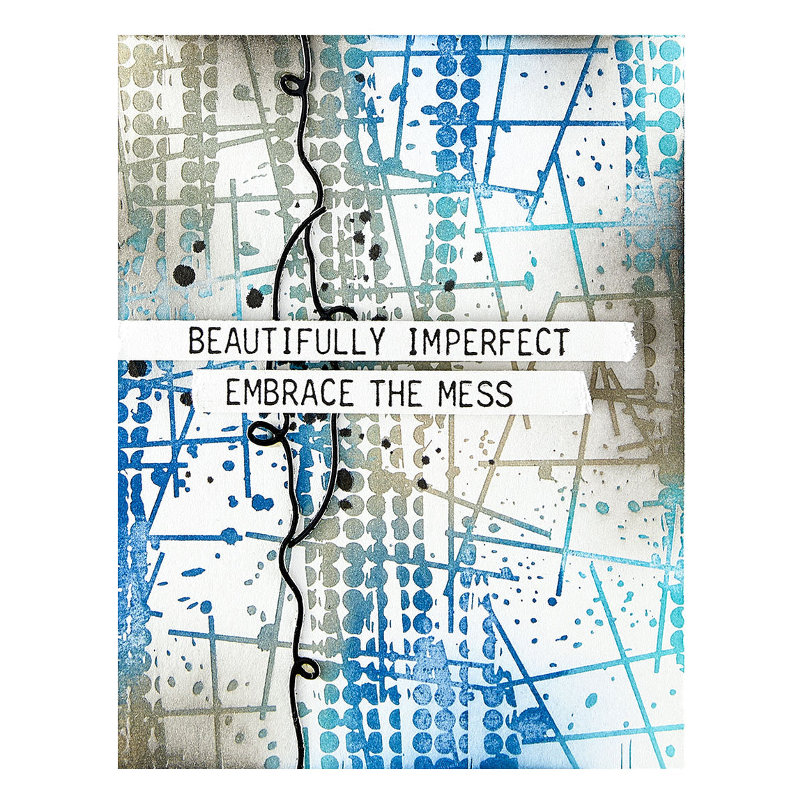 Grungy Background Press Plate | Beautifully Imperfect