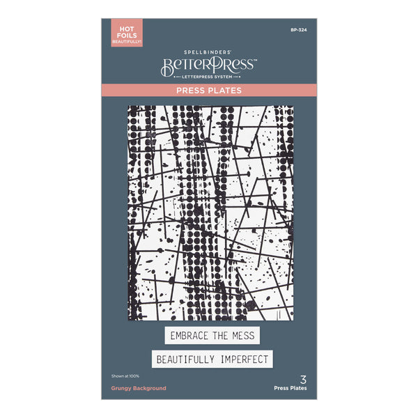 Grungy Background Press Plate | Beautifully Imperfect