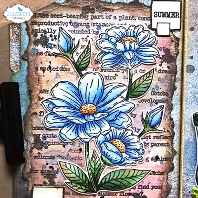 Summer Flower Stamp and Die Set | Art Journal Specials
