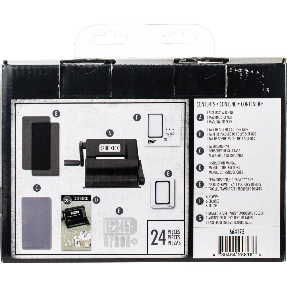 Tim Holtz Edition Black Sidekick Machine Starter Kit