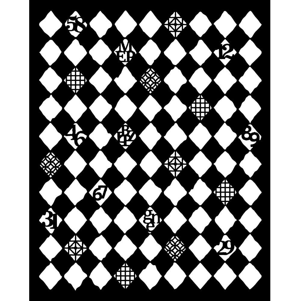 {coming soon!} Rhombus Pattern 8x10 Stencil | Furry Friends