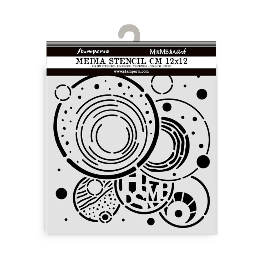 {coming soon!} Vibrant Circles 5x5 Stencil | Furry Friends