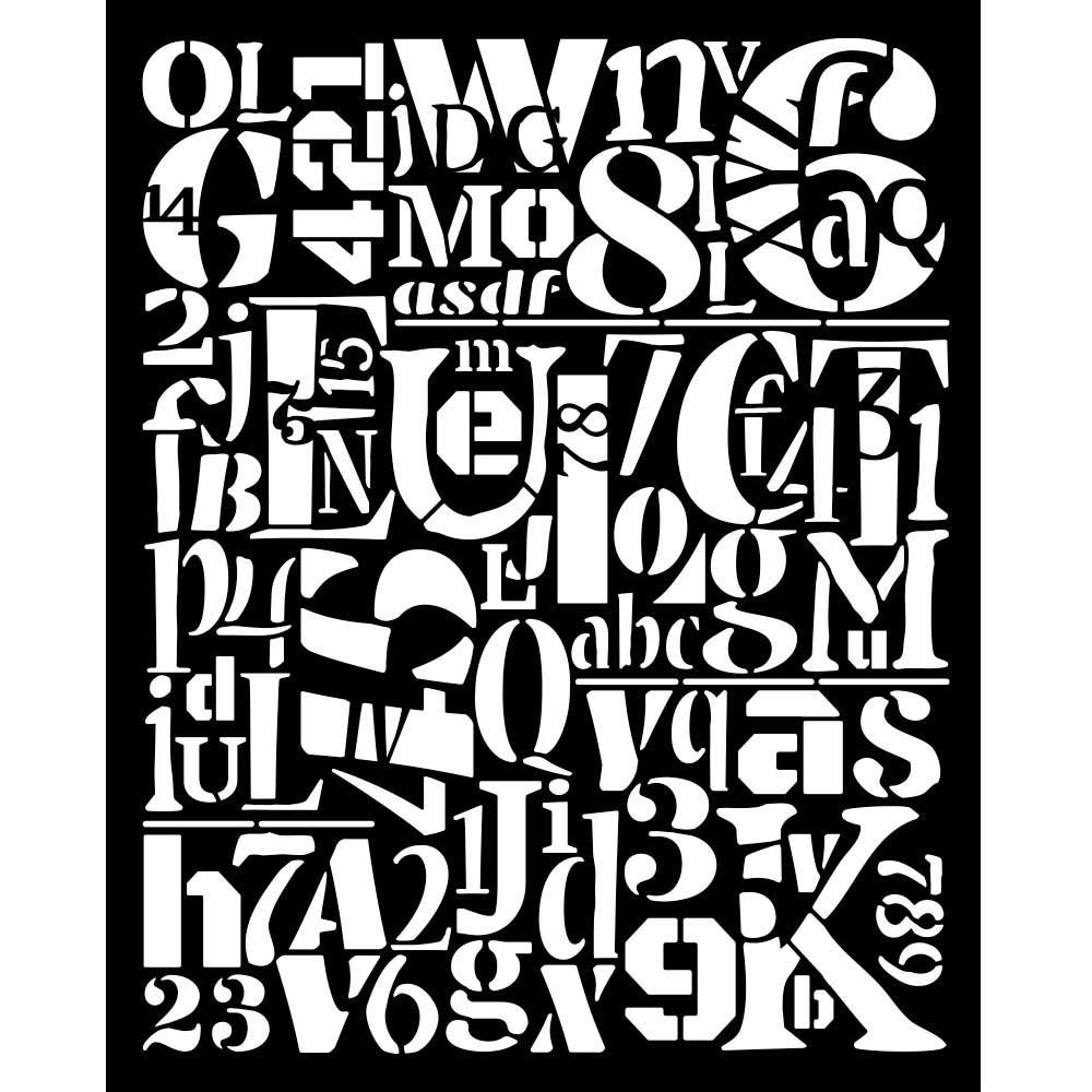 {coming soon!} Numbers And Letters 8x10 Stencil | Furry Friends