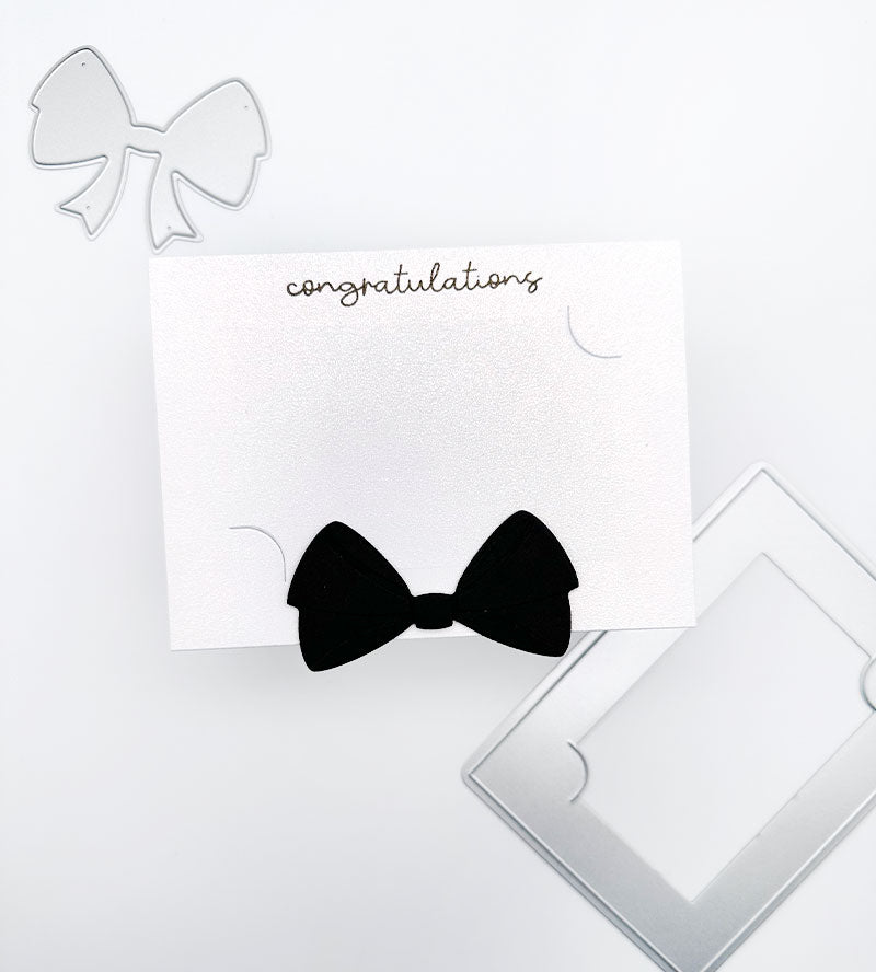 Gift Card Holder With A Bow Die