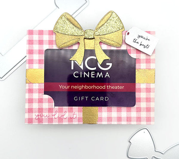 Gift Card Holder With A Bow Die