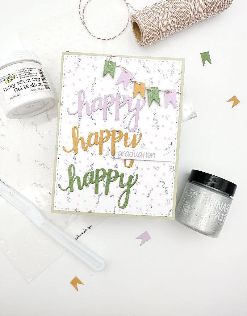 Confetti Layered Stencil