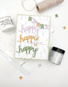 Confetti Layered Stencil