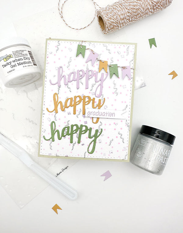 Confetti Layered Stencil
