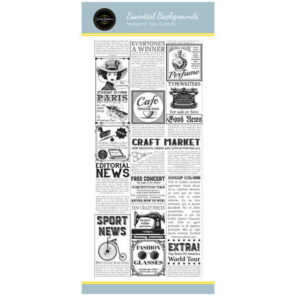 Newsprint, Days Gone By Clear Stamp Set