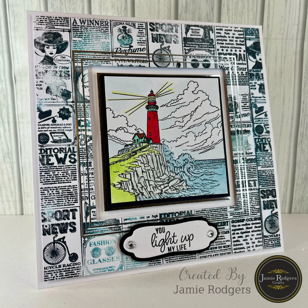 Newsprint, Days Gone By Clear Stamp Set