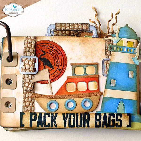 Suitcase Album Stamp + Die Kit