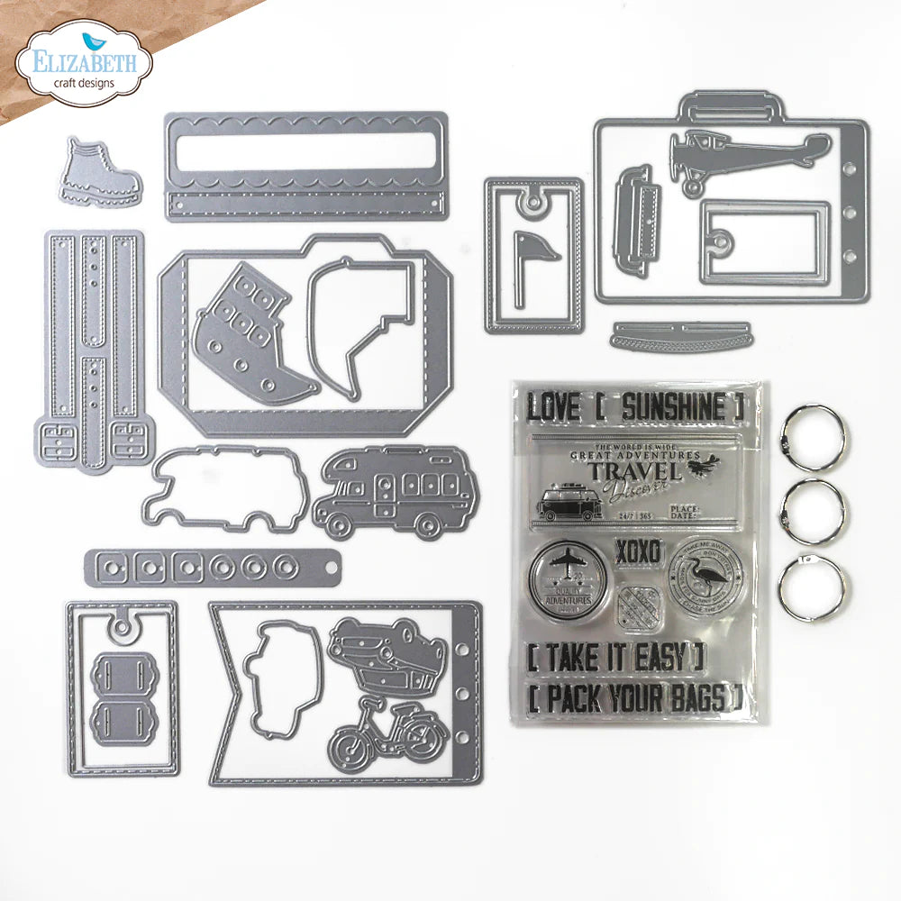 Suitcase Album Stamp + Die Kit